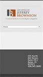 Mobile Screenshot of jeffreybrownsonlaw.com